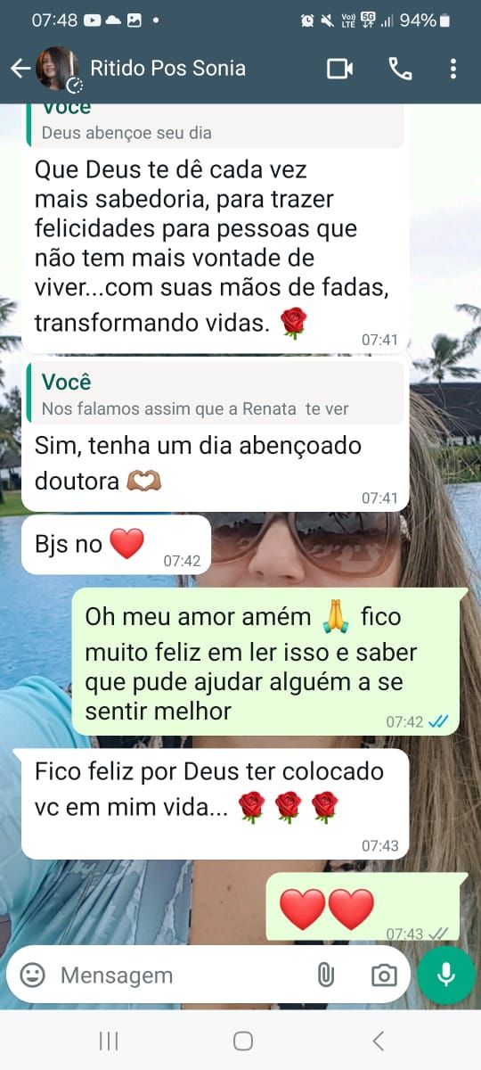 Mensagem de paciente