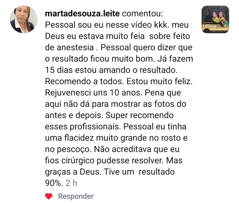 Mensagem de paciente